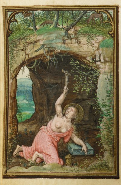 Folio z miniaturowej Księgi Godzin, korzystanie z Rzymu, Brugia, 1530-35 autorstwa Simon Bening