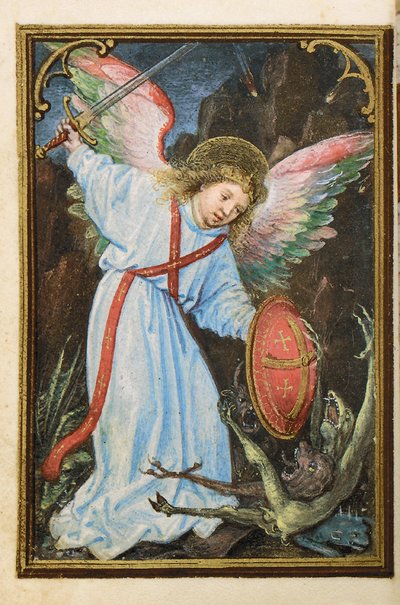 Folio z miniaturowej Księgi Godzin, korzystanie z Rzymu, Brugia, 1530-35 autorstwa Simon Bening