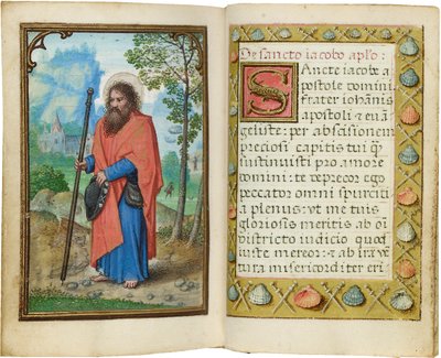Folio z miniaturowej Księgi Godzin, korzystanie z Rzymu, Brugia, 1530-35 autorstwa Simon Bening