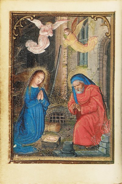 Folio z miniaturowej Księgi Godzin, korzystanie z Rzymu, Brugia, 1530-35 autorstwa Simon Bening