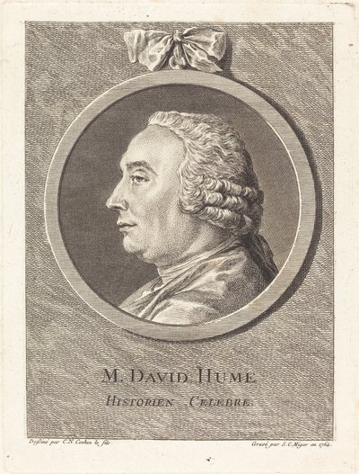 M. David Hume autorstwa Simon Charles Miger after Charles Nicolas Cochin II