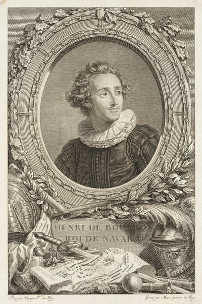 Henri de Bourbon, Royal de Navarre autorstwa Simon Charles Miger after François André Vincent