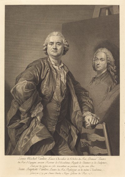 Louis Michel Vanloo autorstwa Simon Charles Miger after Louis Michel Van Loo