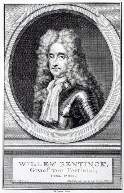 William Bentinck, 1. hrabia Portland, grawerowane przez Jacobusa Houbrakena według oryginału Roberta Williamsa autorstwa Simon Du Bois
