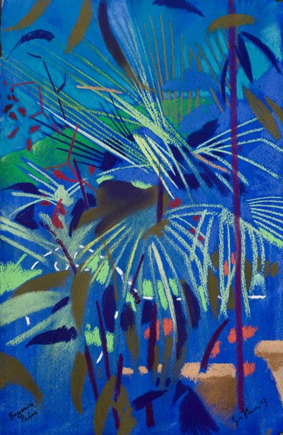 Begonia Palm (pastel na papierze) autorstwa Simon Fletcher