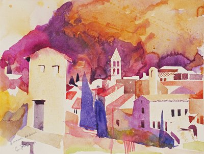 La Maison de Garel, 2004 (akwarela na papierze) autorstwa Simon Fletcher