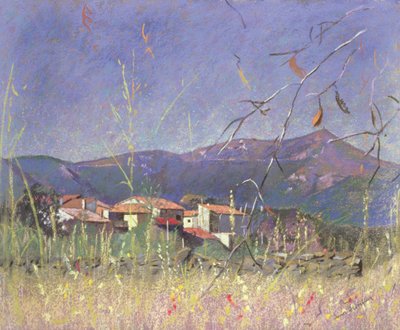 Krajobraz (pastel na papierze) autorstwa Simon Fletcher