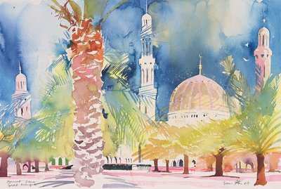 Muscat, Wielki Meczet, 2004 (akwarela na papierze) autorstwa Simon Fletcher