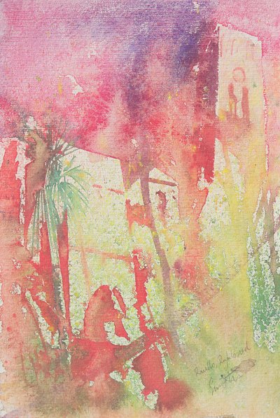 Ravello rufulo, Włochy, 2001 (akwarela) autorstwa Simon Fletcher