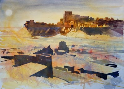 Burza piaskowa, 2007 (media mieszane) autorstwa Simon Fletcher