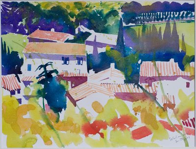 Słońce w maju, 2009 (akwarela) autorstwa Simon Fletcher