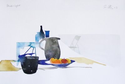 Światło studyjne (akwarela na papierze) autorstwa Simon Fletcher