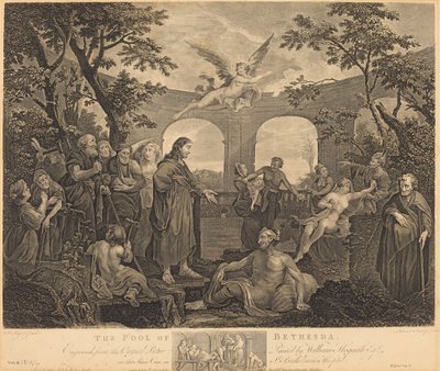 Basen Bethesda autorstwa Simon Francois Ravenet I and Victor Marie Picot after William Hogarth