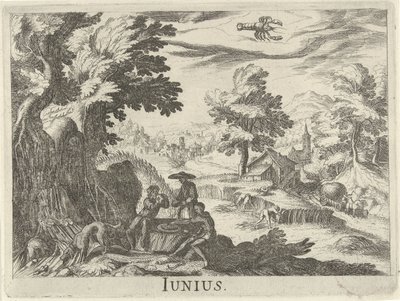 Czerwiec Junius (tytuł na obiekcie) Dwanaście miesięcy (tytuł serii) autorstwa Simon Frisius