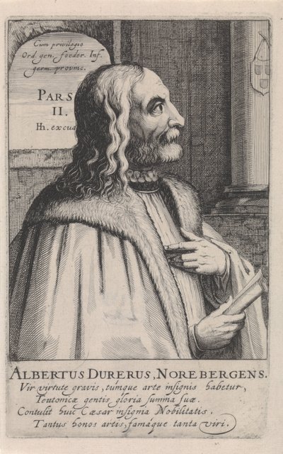 Portret Albrechta Dürera autorstwa Simon Frisius