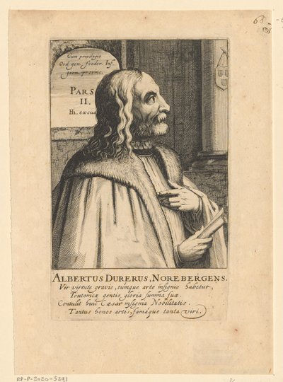 Portret Albrechta Dürera autorstwa Simon Frisius