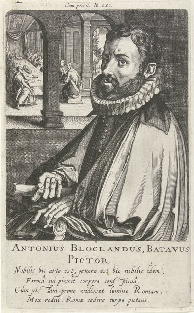 Portret Anthoniego Blocklandta autorstwa Simon Frisius