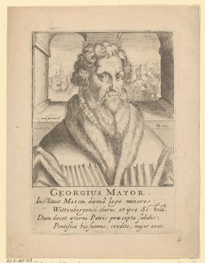 Portret Georga Majora autorstwa Simon Frisius