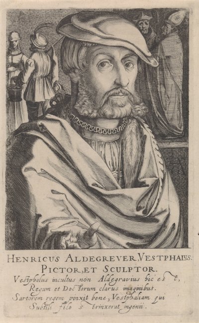 Portret Heinricha Aldegrevera autorstwa Simon Frisius