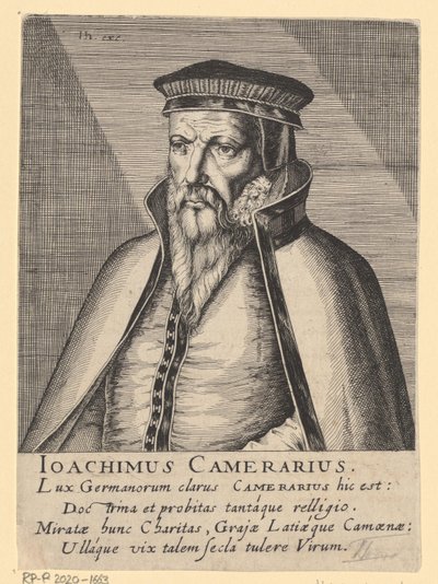Portret Joachima Camerariusa I autorstwa Simon Frisius