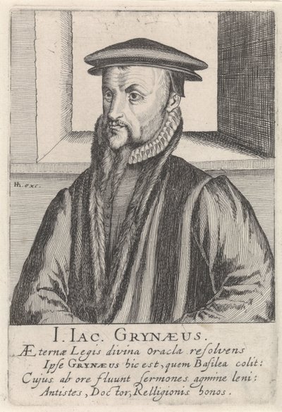 Portret Johanna-Jacoba Grynaeusa autorstwa Simon Frisius