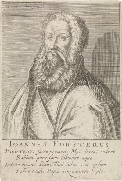 Portret Johanna Forstera autorstwa Simon Frisius