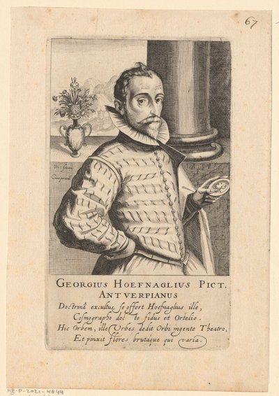 Portret Jorisa Hoefnagela autorstwa Simon Frisius