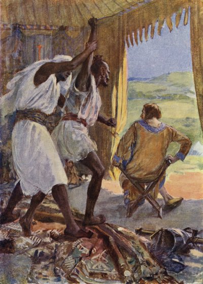 Ilustracja do „Talizmanu” Sir Waltera Scotta autorstwa Simon Harmon Vedder