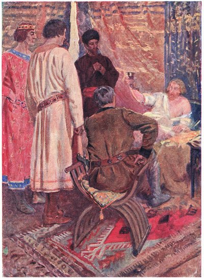 Ku nieśmiertelnej czci pierwszej krucjaty, która uderzy włócznią lub mieczem w bramę Jerozolimy”. autorstwa Simon Harmon Vedder