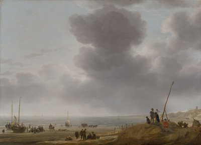 Widok na plażę, 1643 autorstwa Simon Jacobsz. Vlieger