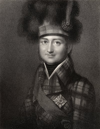James Duff, 4. hrabia Fife, ryt. W. Holl, z „Portretu narodowego, tom II”, wydanego ok. 1835 autorstwa Simon Jacques Rochard