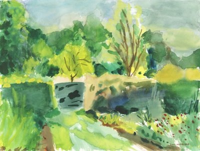 Pustkowie Ham House, 2019 (akwarela na papierze) autorstwa Simon Neville