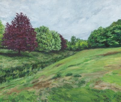 Richmond Park, 2018 (olej na płótnie) autorstwa Simon Neville