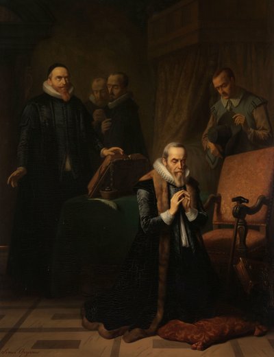 Ostatnia modlitwa Johana van Oldenbarnevelta autorstwa Simon Opzoomer