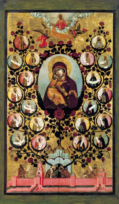Apoteoza Matki Boskiej Włodzimierskiej, 1668. autorstwa Simon Ushakov