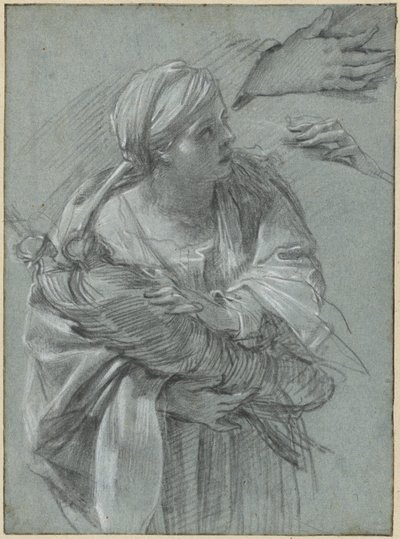Creusa niosąca bogów Troi autorstwa Simon Vouet