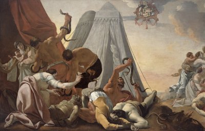 Izraelici, aby spoglądali na Brązowego Węża autorstwa Simon Vouet