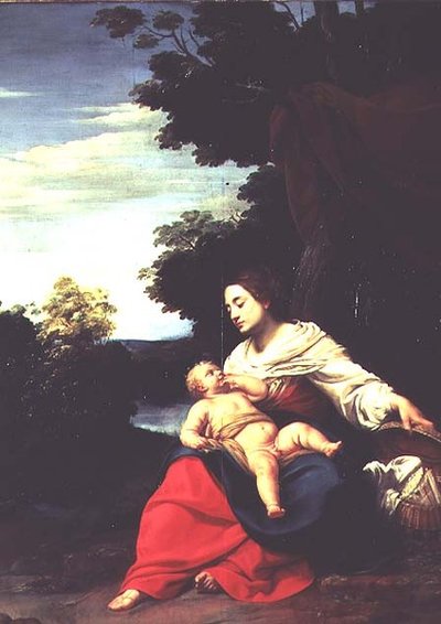 Madonna z Koszem autorstwa Simon Vouet