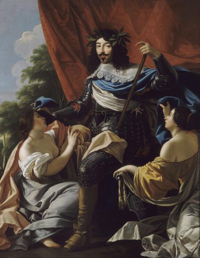 Portret Ludwika XIII Francji 1601-1643 autorstwa Simon, Vouet