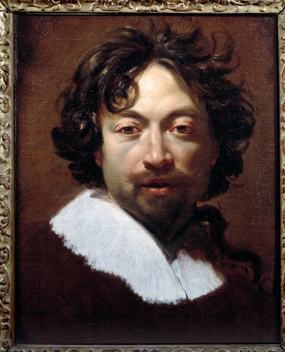 Autoportret, Simon Vouet (1590-1649) około 1626-1627, 45x36 cm, Lyon, Muzeum Sztuk Pięknych autorstwa Simon Vouet