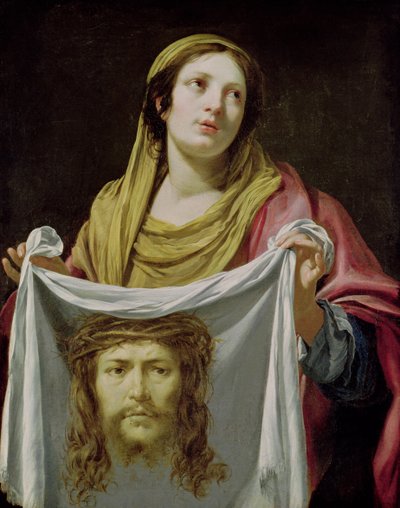 Гэгээн Вероника Ариун бүрээстэй поли autorstwa Simon Vouet