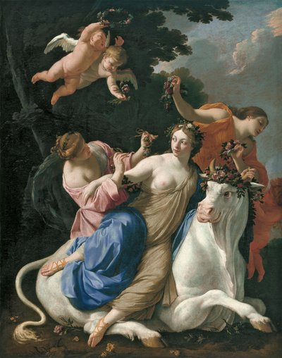 Gwałt Europy autorstwa Simon Vouet