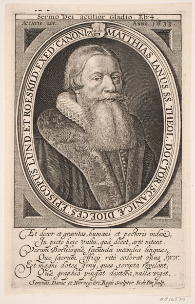 Biskup Mads Jensen autorstwa Simon de Pas