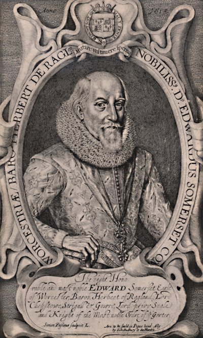 Edward Somerset, 4. hrabia Worcester, dworzanin angielski, c1618 1894 autorstwa Simon de Passe