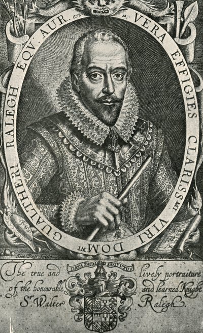 Sir Walter Raleigh, 1906. autorstwa Simon de Passe