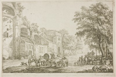 Market Town autorstwa Simon de Vlieger