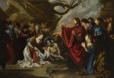 Wskrzeszenie Łazarza autorstwa Simon de Vos