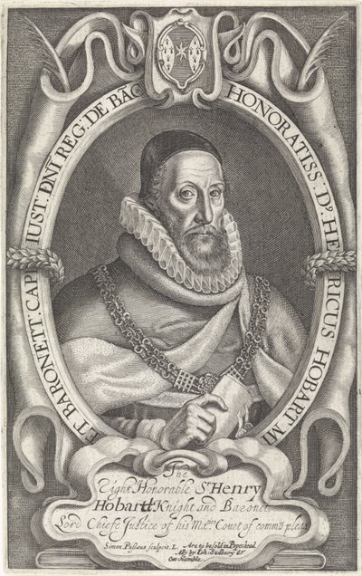 Portret Henryka Hobarta autorstwa Simon van de Passe