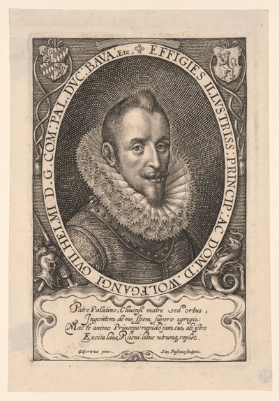 Wolfgang Wilhelm, hrabia Palatynatu autorstwa Simon van de Passe