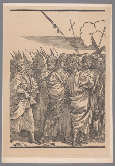 Reprodukcja trzeciej części serii grafiki De Triomf van Christus wg Joosa Lambrechta autorstwa Simonau and Toovey